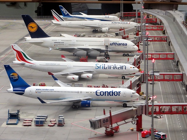 planes at airport terminals